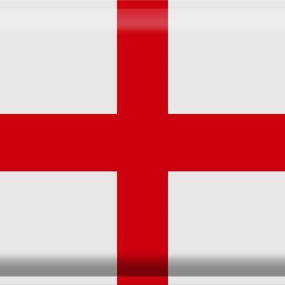 Targa in metallo Bandiera Inghilterra 40x30 cm Bandiera dell'Inghilterra