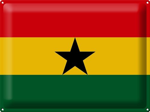 Blechschild Flagge Ghana 40x30cm Flag of Ghana