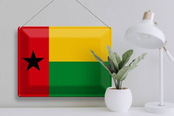 Plaque en tôle drapeau Guinée-Bissau 40x30cm Guinée-Bissau 3