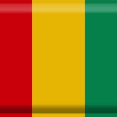 Letrero metálico Bandera de Guinea 40x30cm Bandera de Guinea