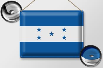 Signe en étain drapeau Honduras 40x30cm drapeau du Honduras 2