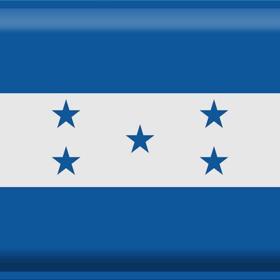 Blechschild Flagge Hondura 40x30cm Flag of Honduras