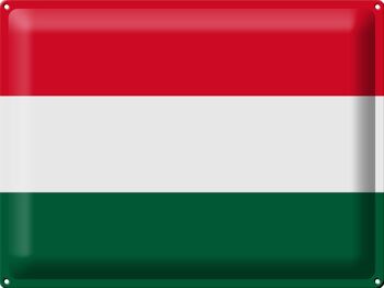 Signe en étain drapeau Hongrie 40x30cm drapeau de la Hongrie 1