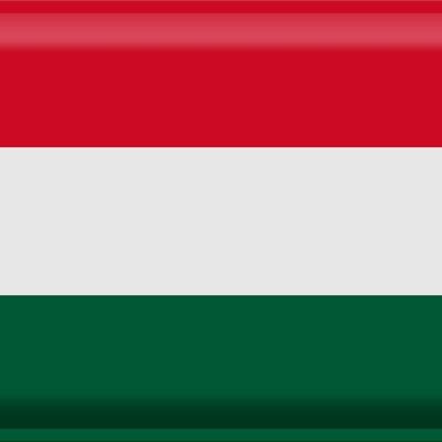 Blechschild Flagge Ungarn 40x30cm Flag of Hungary