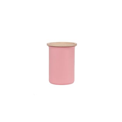 Ayasa Coloured (0.75L) Jar, with wooden lid - Pink