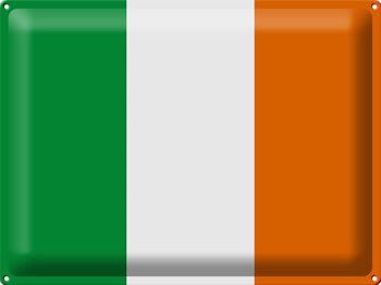 Signe en étain drapeau Irlande 40x30cm drapeau de l'irlande 1