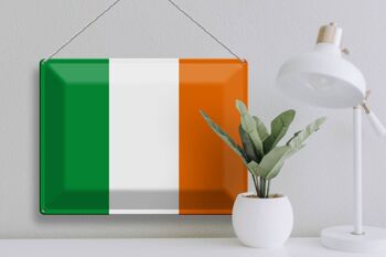 Signe en étain drapeau Irlande 40x30cm drapeau de l'irlande 3