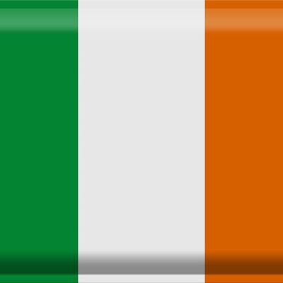 Signe en étain drapeau Irlande 40x30cm drapeau de l'irlande