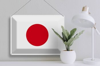 Panneau métallique drapeau du Japon, 40x30cm, drapeau du Japon 3