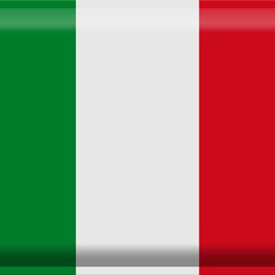 Cartel de chapa Bandera de Italia 40x30cm Bandera de Italia