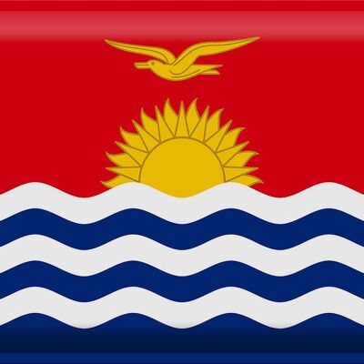 Blechschild Flagge Kiribati 40x30cm Flag of Kiribati