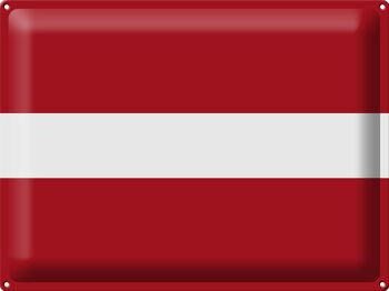 Drapeau en étain de la Lettonie, 40x30cm, drapeau de la Lettonie 1