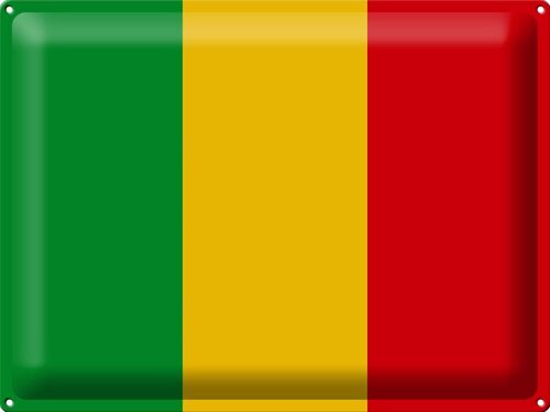Blechschild Flagge Mali 40x30cm Flag of Mali