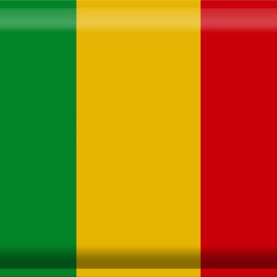Panneau en étain drapeau du Mali 40x30cm, drapeau du Mali