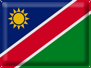 Drapeau en étain de la Namibie, 40x30cm, drapeau de la Namibie 1