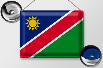 Drapeau en étain de la Namibie, 40x30cm, drapeau de la Namibie 2