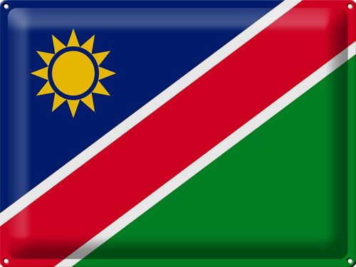 Blechschild Flagge Namibia 40x30cm Flag of Namibia