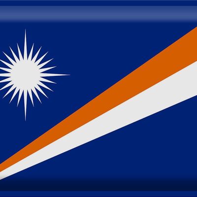 Blechschild Flagge Marshallinseln 40x30cm Marshall Islands