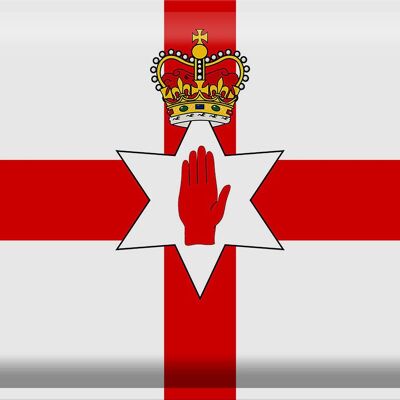 Metal sign flag Northern Ireland 40x30cm Flag Northern Ireland