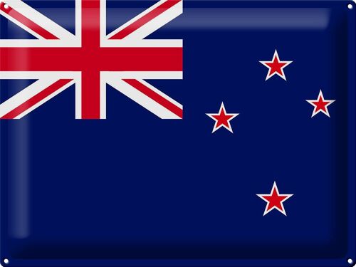 Blechschild Flagge Neuseeland 40x30cm Flag of New Zealand