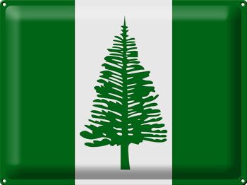 Drapeau en étain de l'île Norfolk, 40x30cm, drapeau de l'île Norfolk 1