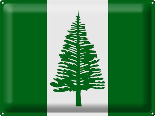 Blechschild Flagge Norfolkinsel 40x30cm Flag Norfolk Island