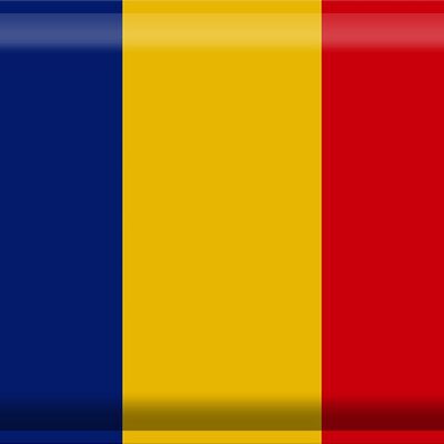 Cartel de chapa Bandera de Rumania 40x30cm Bandera de Rumania