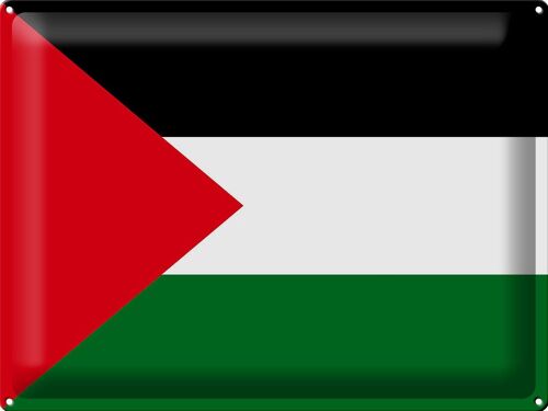 Blechschild Flagge Palästina 40x30cm Flag of Palestine