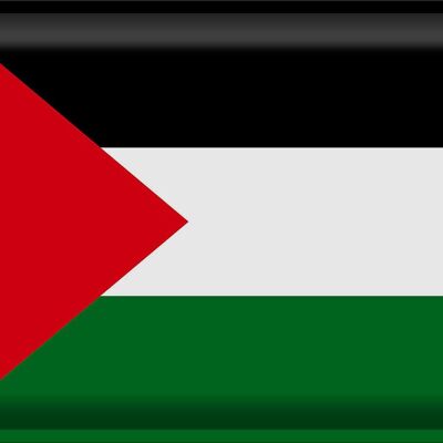 Blechschild Flagge Palästina 40x30cm Flag of Palestine