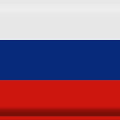 Blechschild Flagge Russland 40x30cm Flag of Russia