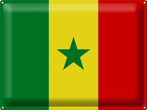 Blechschild Flagge Senegal 40x30cm Flag of Senegal