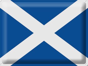 Drapeau de l'Écosse en étain, 40x30cm, drapeau de l'Écosse 1
