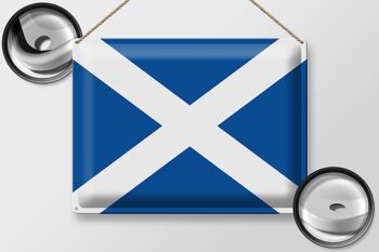 Drapeau de l'Écosse en étain, 40x30cm, drapeau de l'Écosse 2