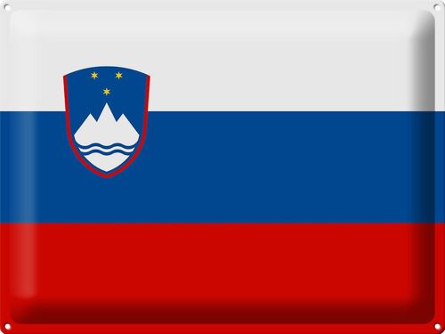Blechschild Flagge Slowenien 40x30cm Flag of Slovenia