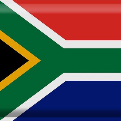 Drapeau en étain de l'afrique du sud, 40x30cm, drapeau de l'afrique du sud