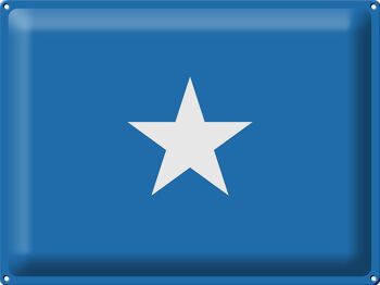 Signe en étain drapeau de la Somalie 40x30cm drapeau de la Somalie 1