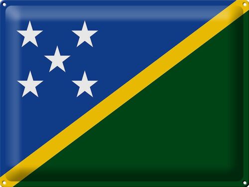 Blechschild Flagge Salomonen 40x30cm Flag Solomon Islands
