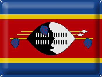 Drapeau en étain du Swaziland, 40x30cm, drapeau d'eswatini 1