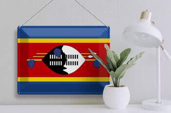 Drapeau en étain du Swaziland, 40x30cm, drapeau d'eswatini 3