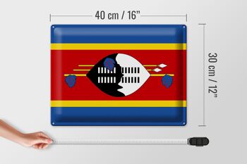 Drapeau en étain du Swaziland, 40x30cm, drapeau d'eswatini 4