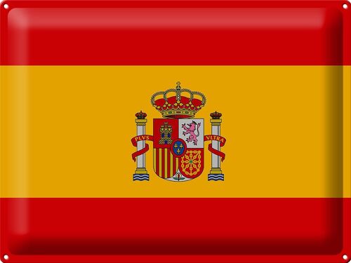 Blechschild Flagge Spanien 40x30cm Flag of Spain