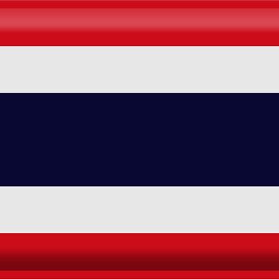 Cartel de chapa Bandera de Tailandia 40x30cm Bandera de Tailandia