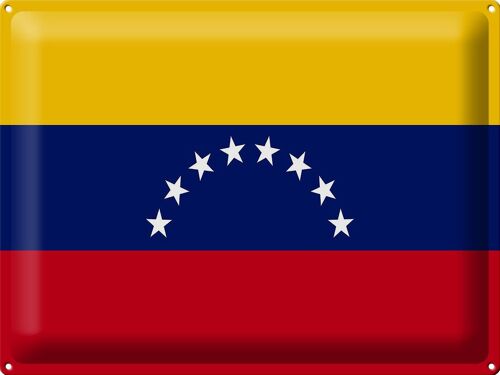 Blechschild Flagge Venezuela 40x30cm Flag of Venezuela