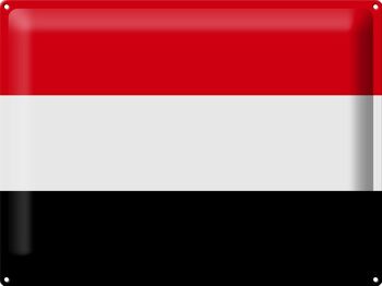 Signe en étain Drapeau du Yémen 40x30cm Drapeau du Yémen 1