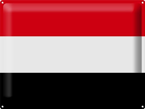 Blechschild Flagge Jemen 40x30cm Flag of Yemen