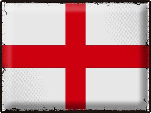 Blechschild Flagge England 40x30cm Retro Flag of England