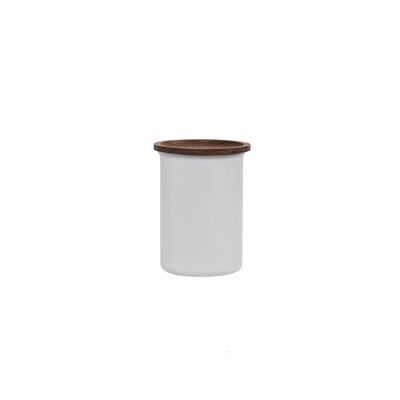Ayasa Coloured (0.75L) Jar, with wooden lid - Grey