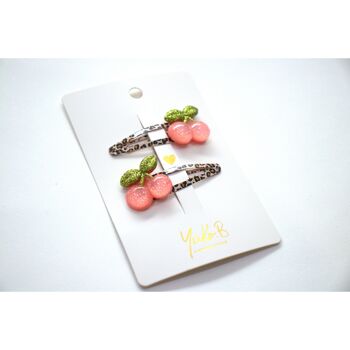 Barrettes Cherries - Cerises - Nouveauté ! 4