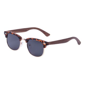 Lunettes de soleil ROCK tortoise mat (noir fumé) 1