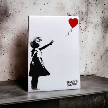 Aimant de réfrigérateur Graffiti de Banksy – Fille avec ballon rouge 1